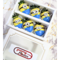 6pcs Minions Chocolate Strawberries Gift Box